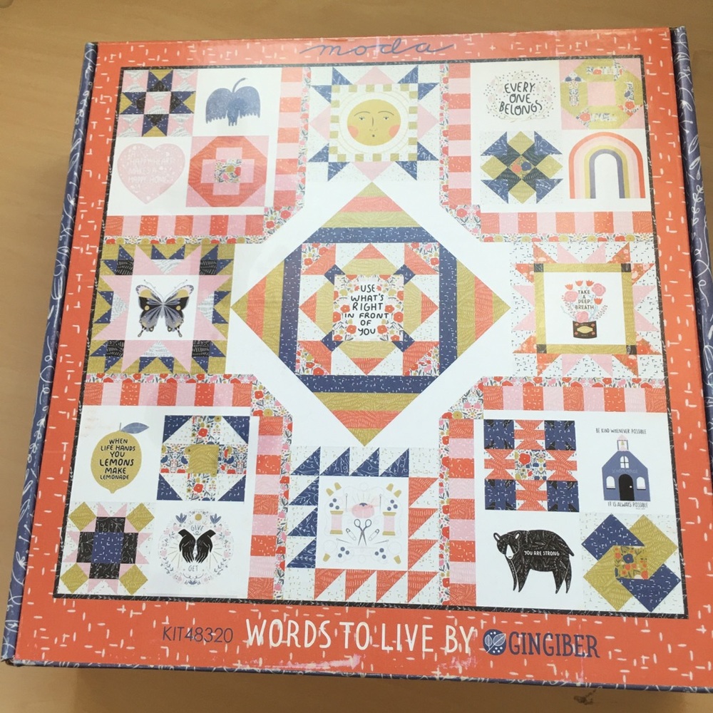 NWT Words to Live By Quilt Kit